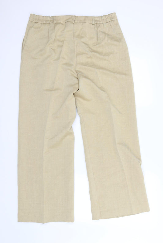 Special Collection Womens Beige Dress Pants Trousers Size 14 L30 in