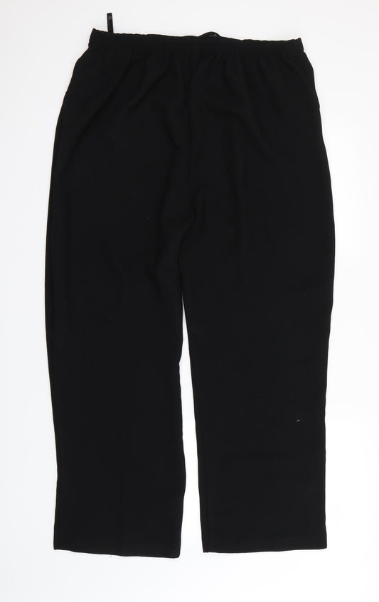 BHS Womens Black Dress Pants Trousers Size 18 L28 in