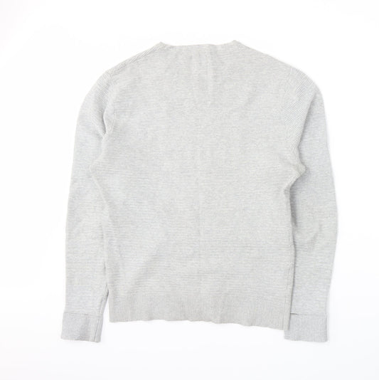 yd. Mens Grey Knit Pullover Jumper Size L