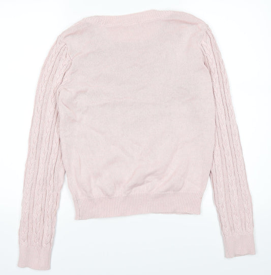 H&M Womens Pink Pullover Jumper Size S