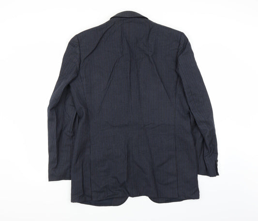 Sheltons Mens Blue Jacket Suit Jacket Size 38