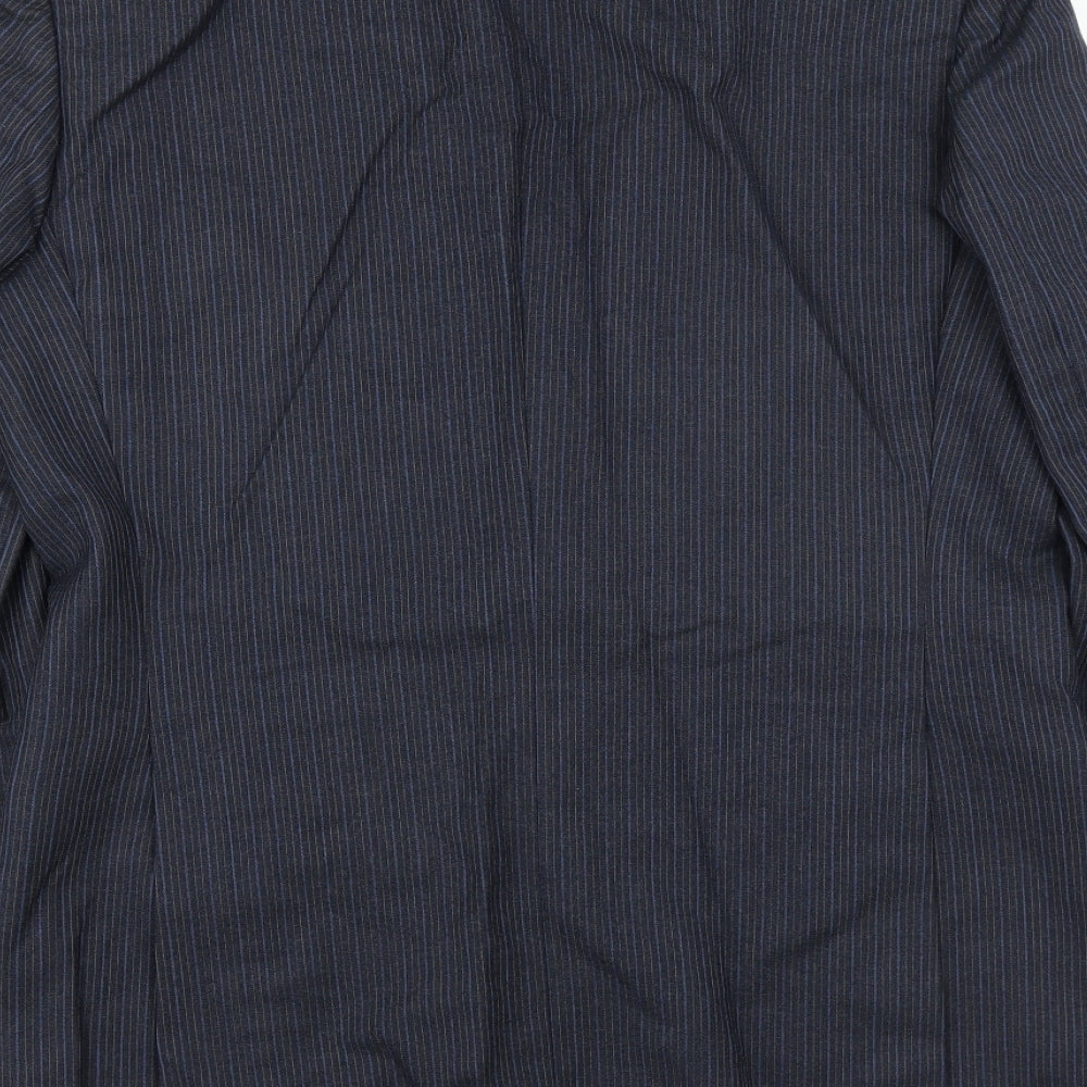 Sheltons Mens Blue Jacket Suit Jacket Size 38