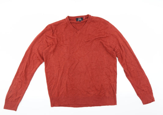 Hutson Harbour Mens Brown Pullover Jumper Size L