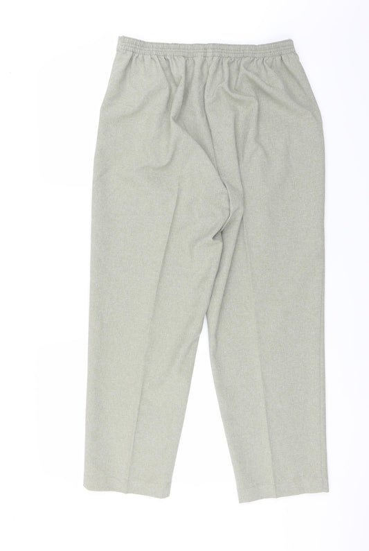 Classic Womens Green Trousers Size 14 L26 in