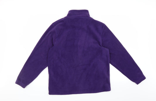 pure and natural Womens Purple Full Zip Jumper Size M