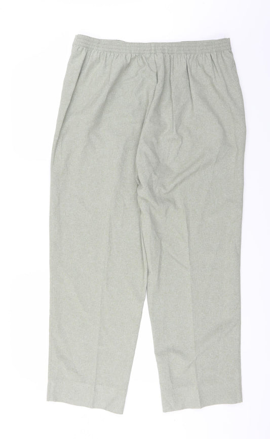 Classic Womens Green Trousers Size 20 L28 in