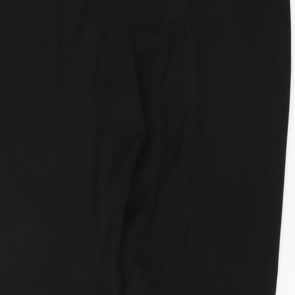 Brand and care label for Classics women’s black trousers, size UK 12, 26-inch leg