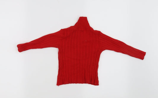 Nutmeg Girls Red Pullover Jumper Size 2-3 Years