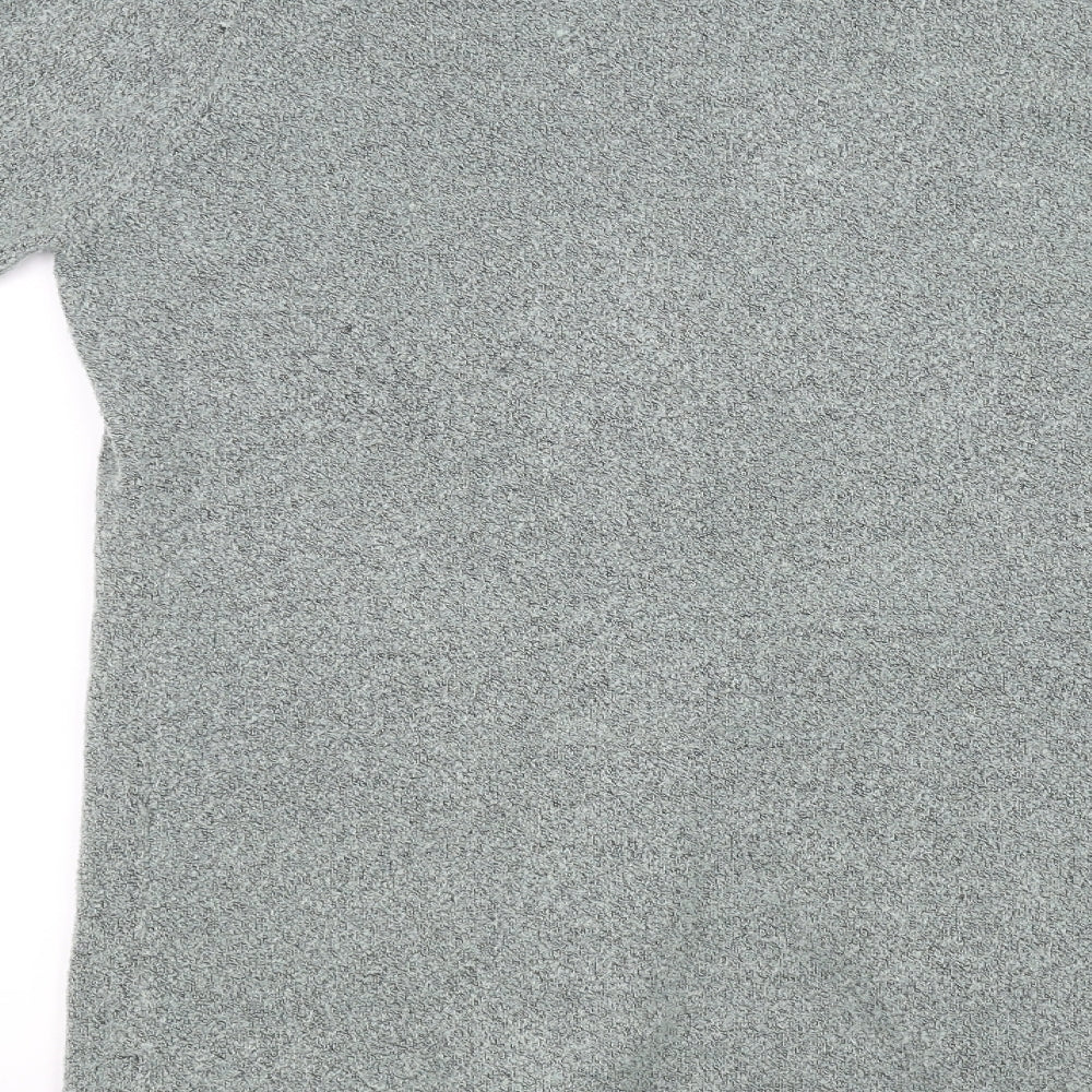 Brand and care label for Julipa women’s grey cardigan jumper, size UK 12