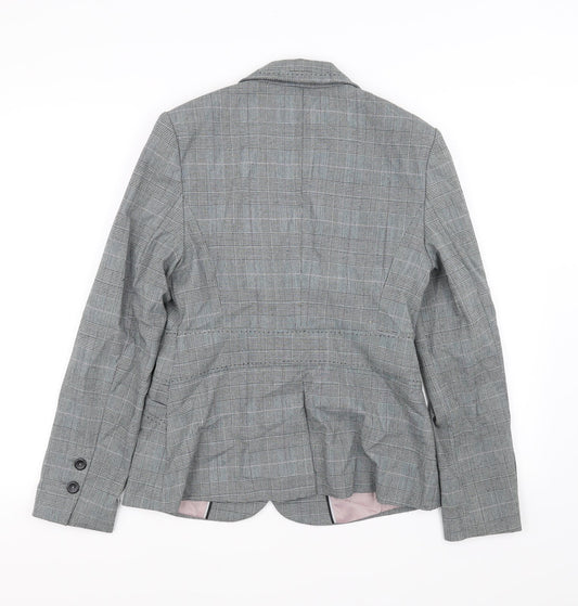 NEXT Womens Grey Check Jacket Blazer Size 10