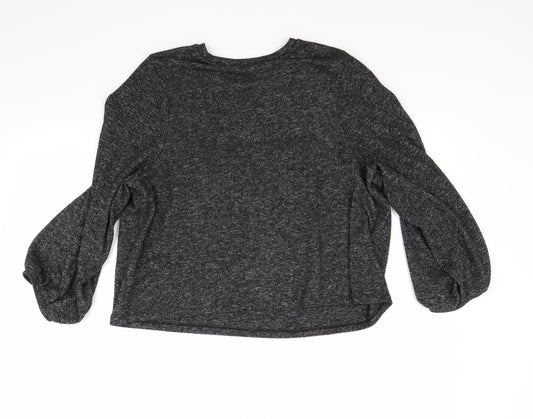 Zara Womens Grey Pullover Jumper Size S