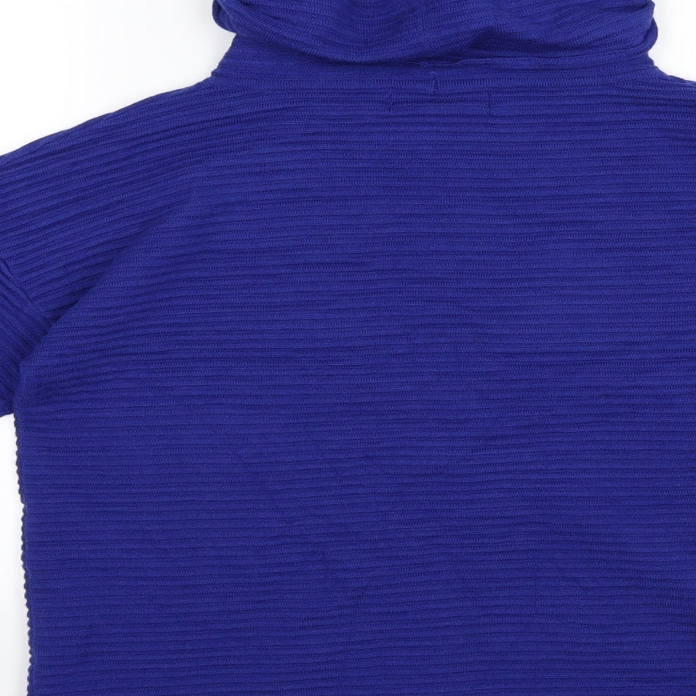Brand and care label for Paramour women’s blue knit jumper, size M