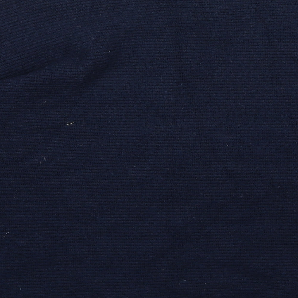 Brand and care label for Nuna Lie women’s blue knit jumper, size S, - side splits