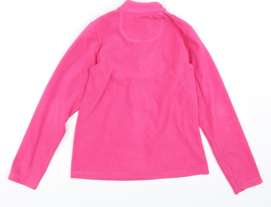 Crane Girls Pink Henley Sweatshirt Size 11-12 Years