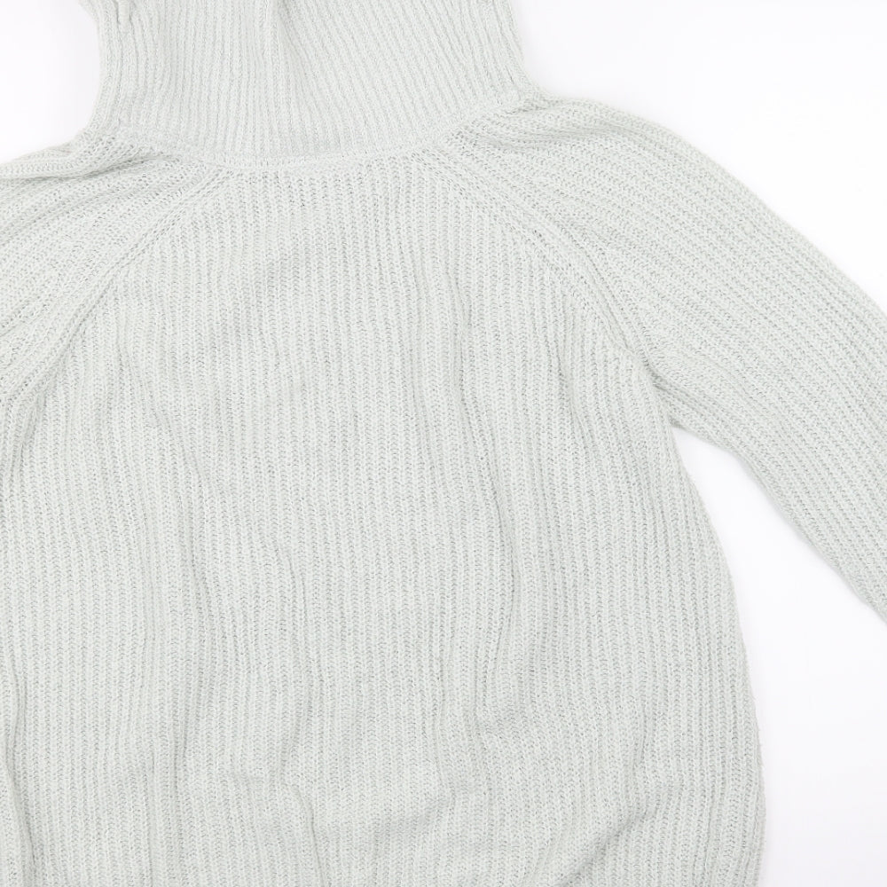 Brand and care label for Wallis women’s grey knit jumper, size S