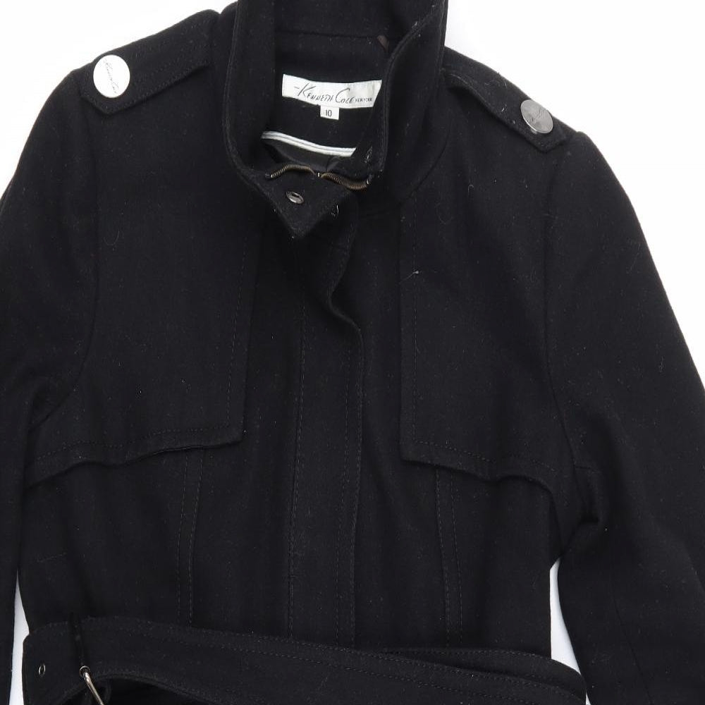 Kenneth Cole Womens Black Jacket Coat Size 10
