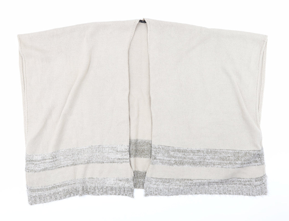 Front view of Pia Rossini women’s brown shawl/wrap