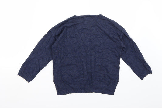 Zara Boys Blue Pullover Jumper Size 7 Years
