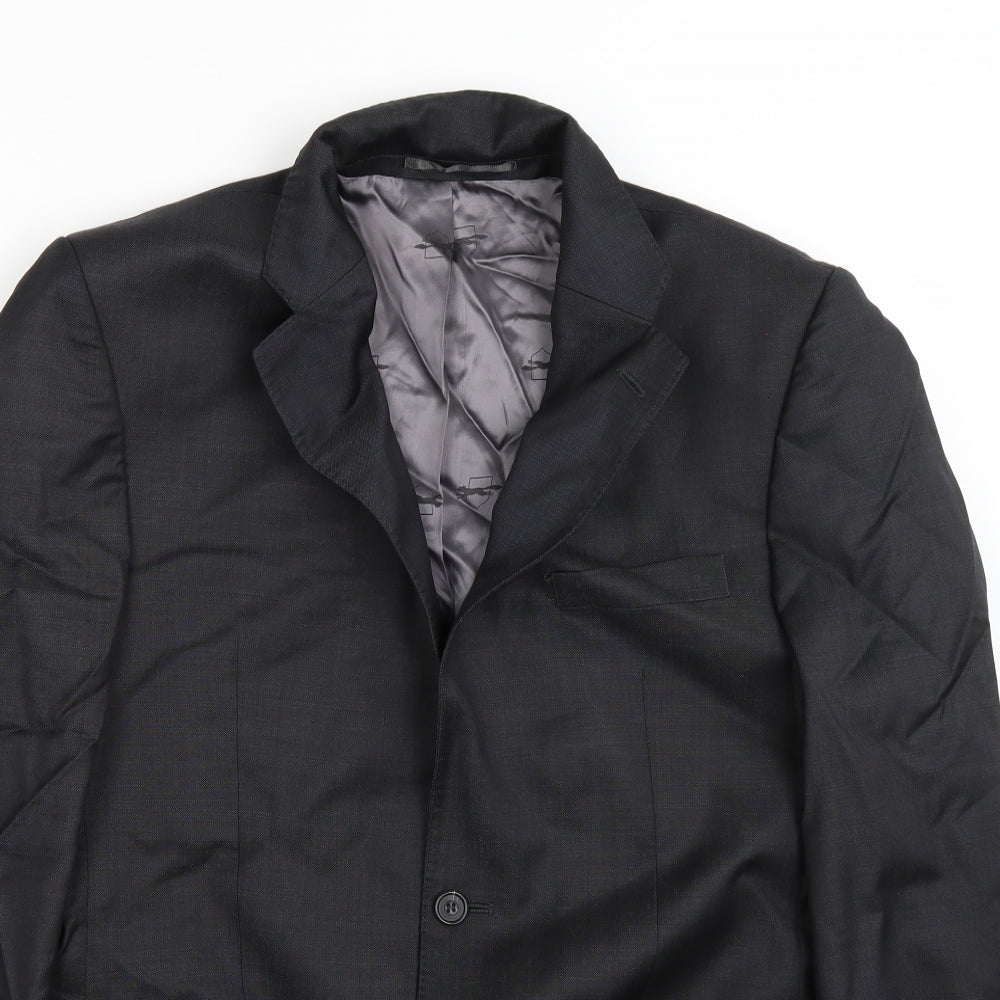 Paul Costelloe Mens Black Jacket Suit Jacket Size 40