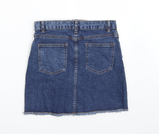 Denim & Co. Girls Blue A-Line Skirt Size 12 Years