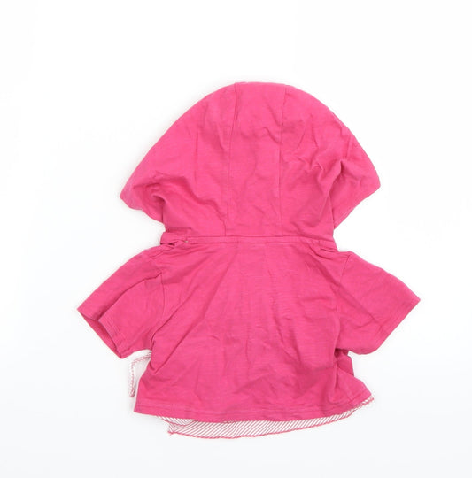 NEXT Girls Pink Wrap Hoodie Size 2-3 Years