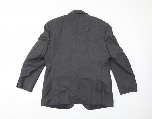 Preworn Mens Grey Jacket Suit Jacket Size 44