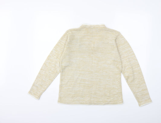 Bonmarché Womens Yellow Knit Pullover Jumper Size S