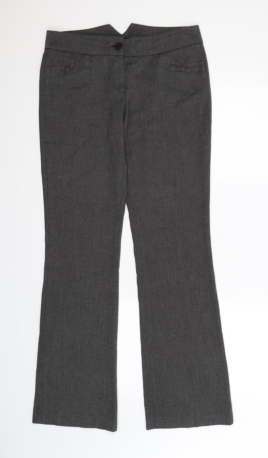 NAF NAF Womens Grey Trousers Size 32 in L32 in