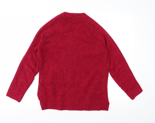 Marks and Spencer Womens Pink Knit Pullover Jumper Size S