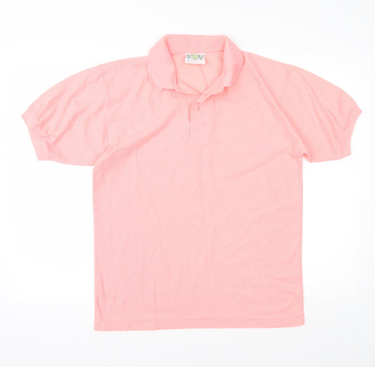 Paulo Verdi Mens Orange Polo Size L