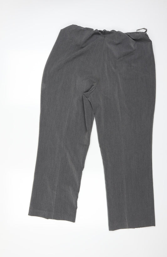Preworn Womens Grey Trousers Size 16 L25 in