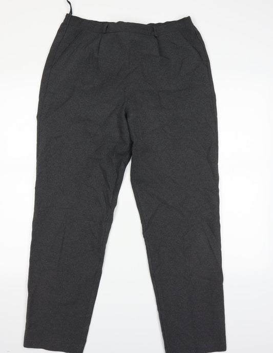 Classics Womens Grey Trousers Size 14 L26 in