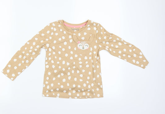 Nutmeg Girls Brown Polka Dot Size 4-5 Years