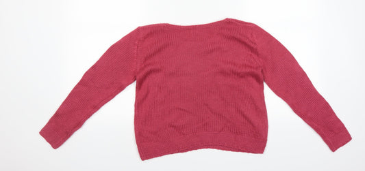 Sfera Girls Pink Pullover Jumper Size 9-10 Years