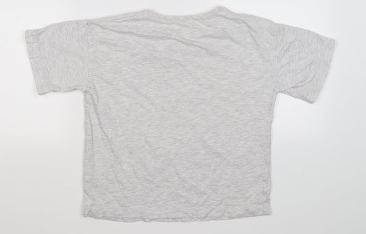 Emoji Girls Grey Basic T-Shirt Size 11-12 Years - DREAM UNICORN