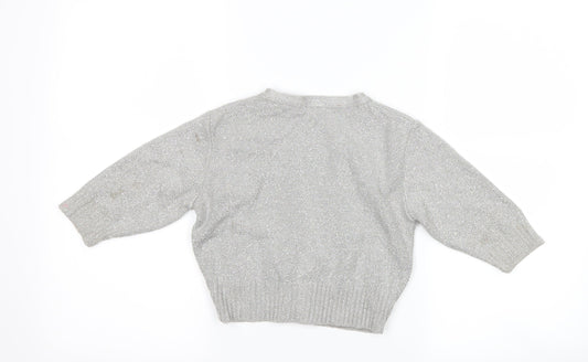 New Look Girls Grey Shrug Jumper Size 8 Years