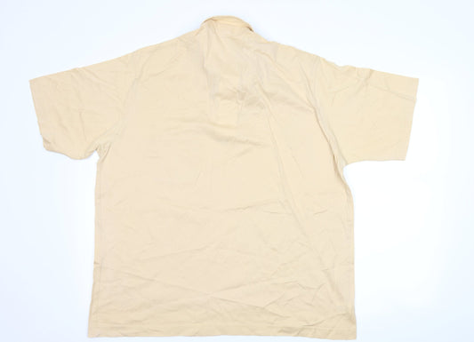 St Micheal Mens Beige Polo Size XL