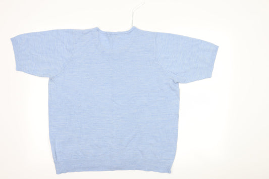 arista Womens Blue Basic T-Shirt Size 18