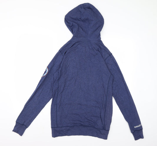Mitchell & Ness Mens Black Pullover Hoodie Size XS