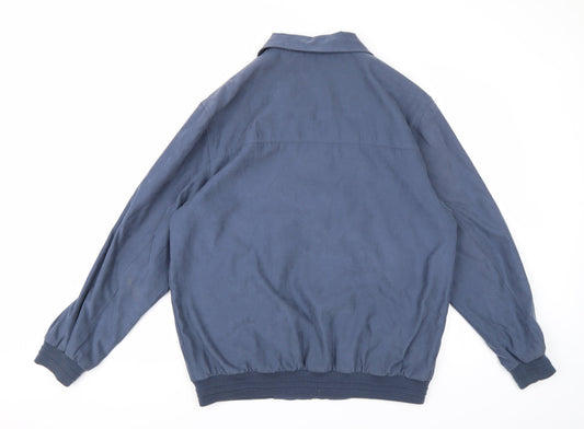 Escape Mens Blue Overcoat Coat Size M