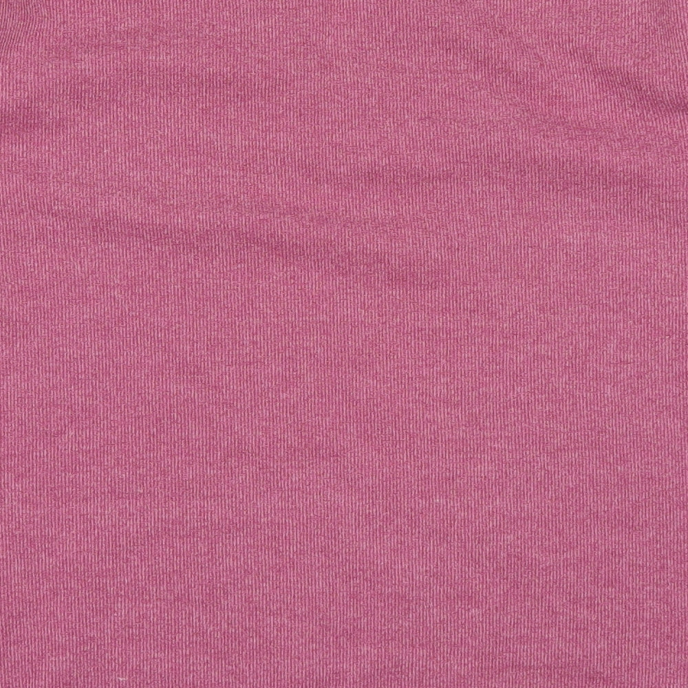 Brand and care label for M&Co women’s pink jumper, size M