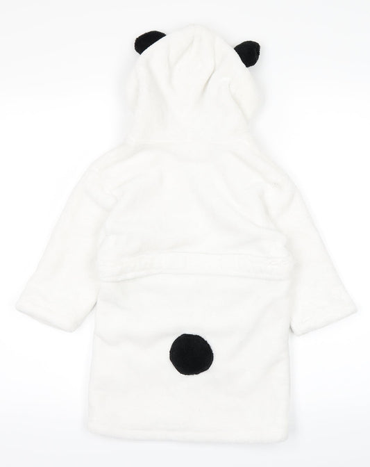 Back view of my1styears Baby White Solid Gown, size 12-18, Months