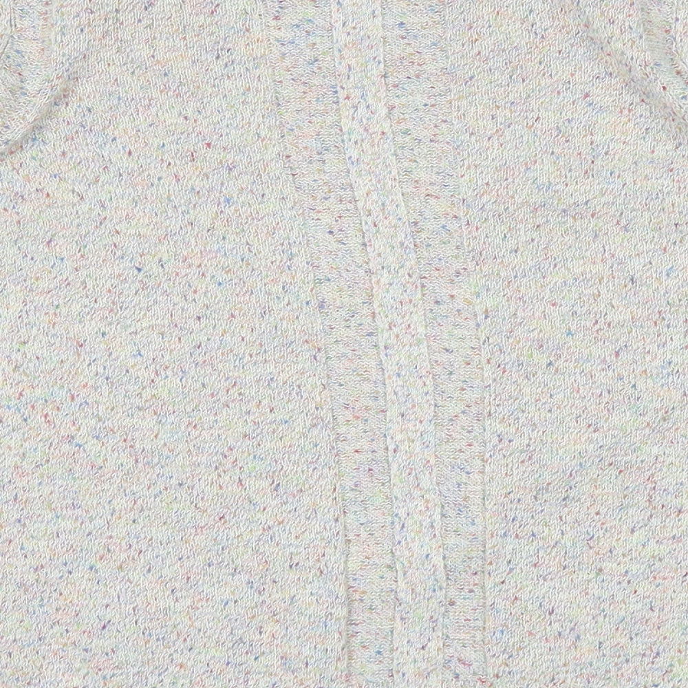 Marks and Spencer Womens White Polka Dot Pullover Jumper Size 16