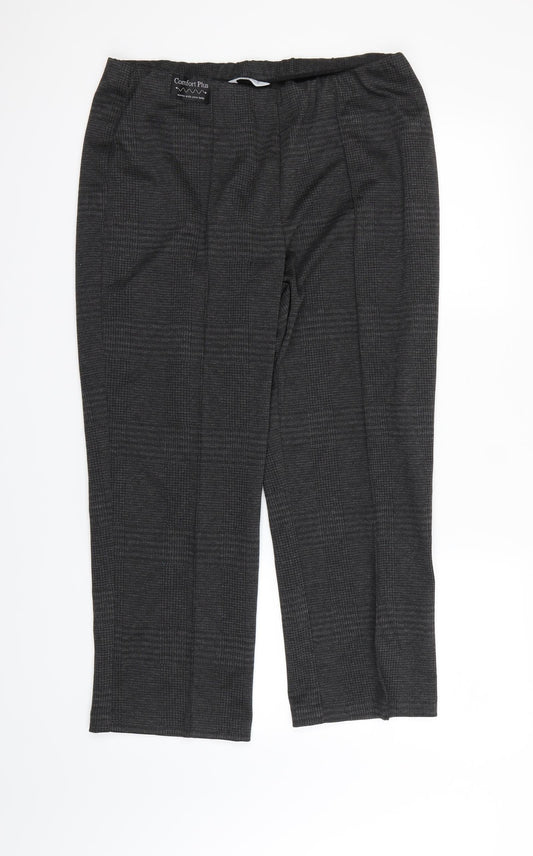 Classic Womens Black Dress Pants Trousers Size 14 L27 in
