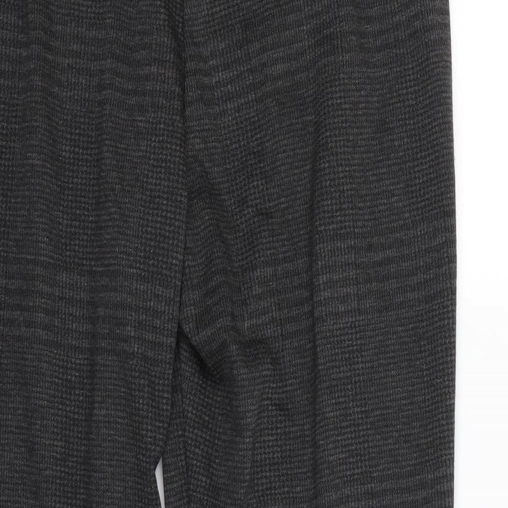 Brand and care label for Classics women’s black dress pants trousers, size UK 14, 27-inch leg