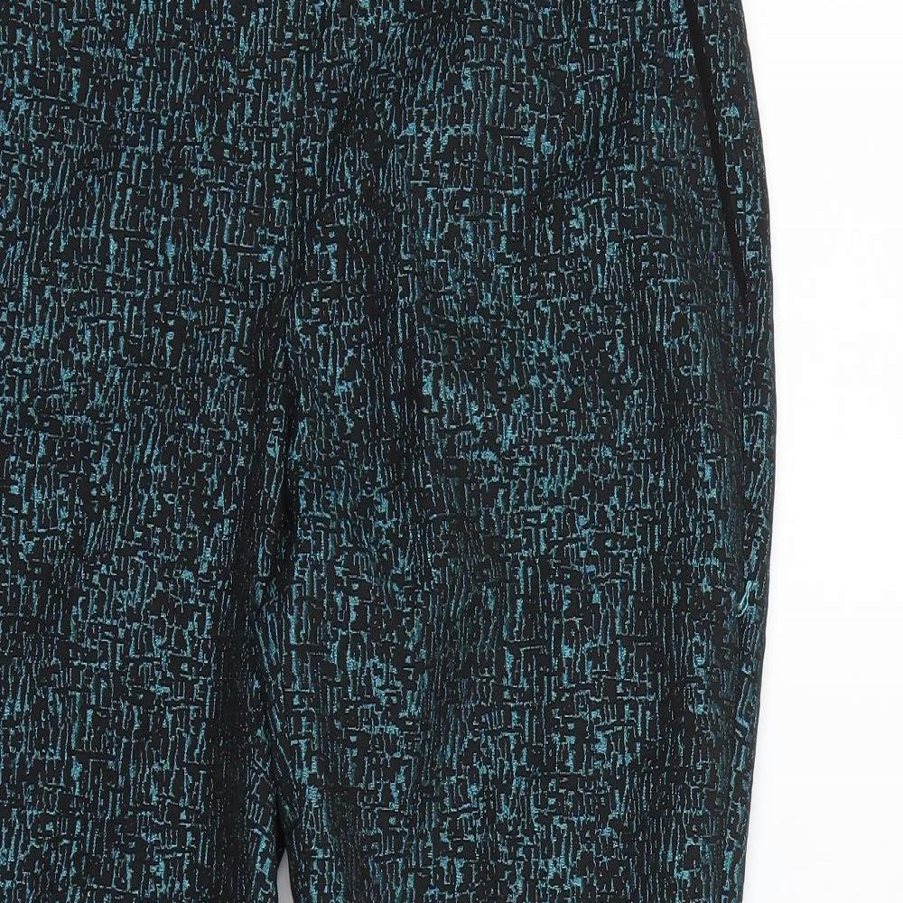 Fenn Wright Manson Womens Black Geometric  Dress Pants Trousers Size 10 L28 in