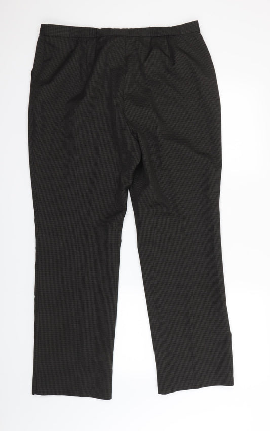 Classic Womens Brown Dress Pants Trousers Size 16 L28 in