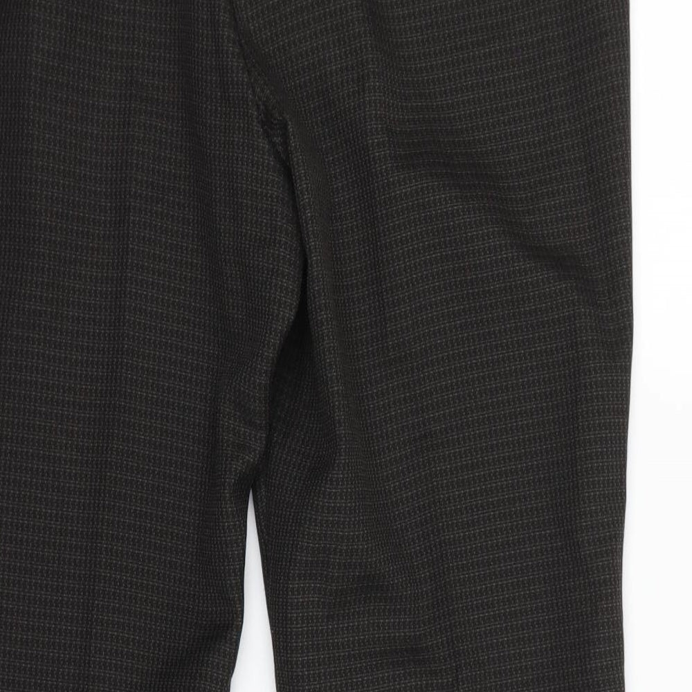 Classic Womens Brown Dress Pants Trousers Size 16 L28 in