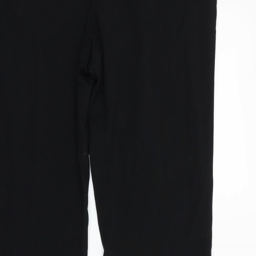 M&S Womens Black Dress Pants Trousers Size 14 L29 in