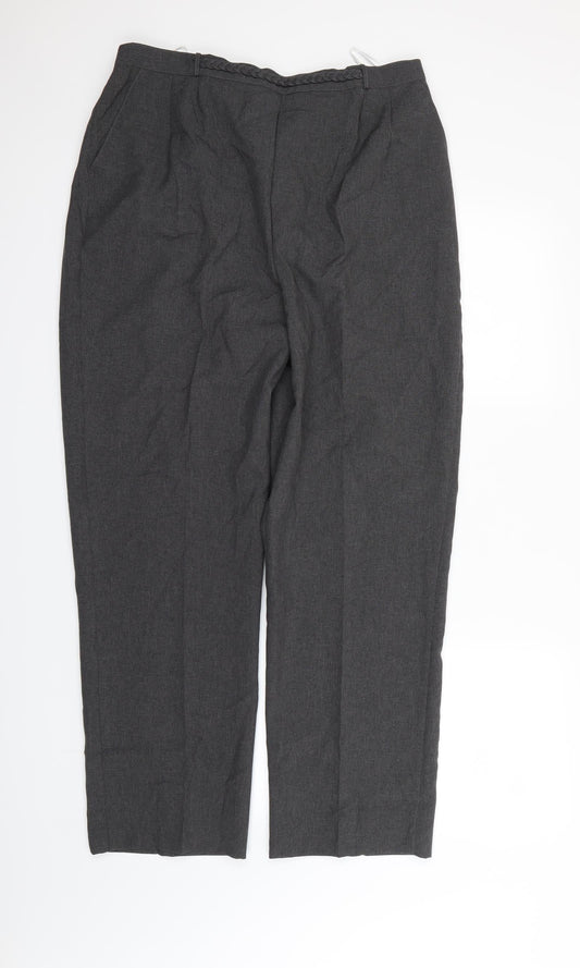 Sarah Hamilton Womens Grey Dress Pants Trousers Size 20 L27 in